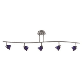 blue track lighting glass pendant orbit blue and silvertone metal 120volt 50watt 5light buy track lighting online at overstockcom our best blue track lighting glass pendant orbit blue and silvertone metal 120volt 50watt 5light buy track lighting online at overstockcom our best